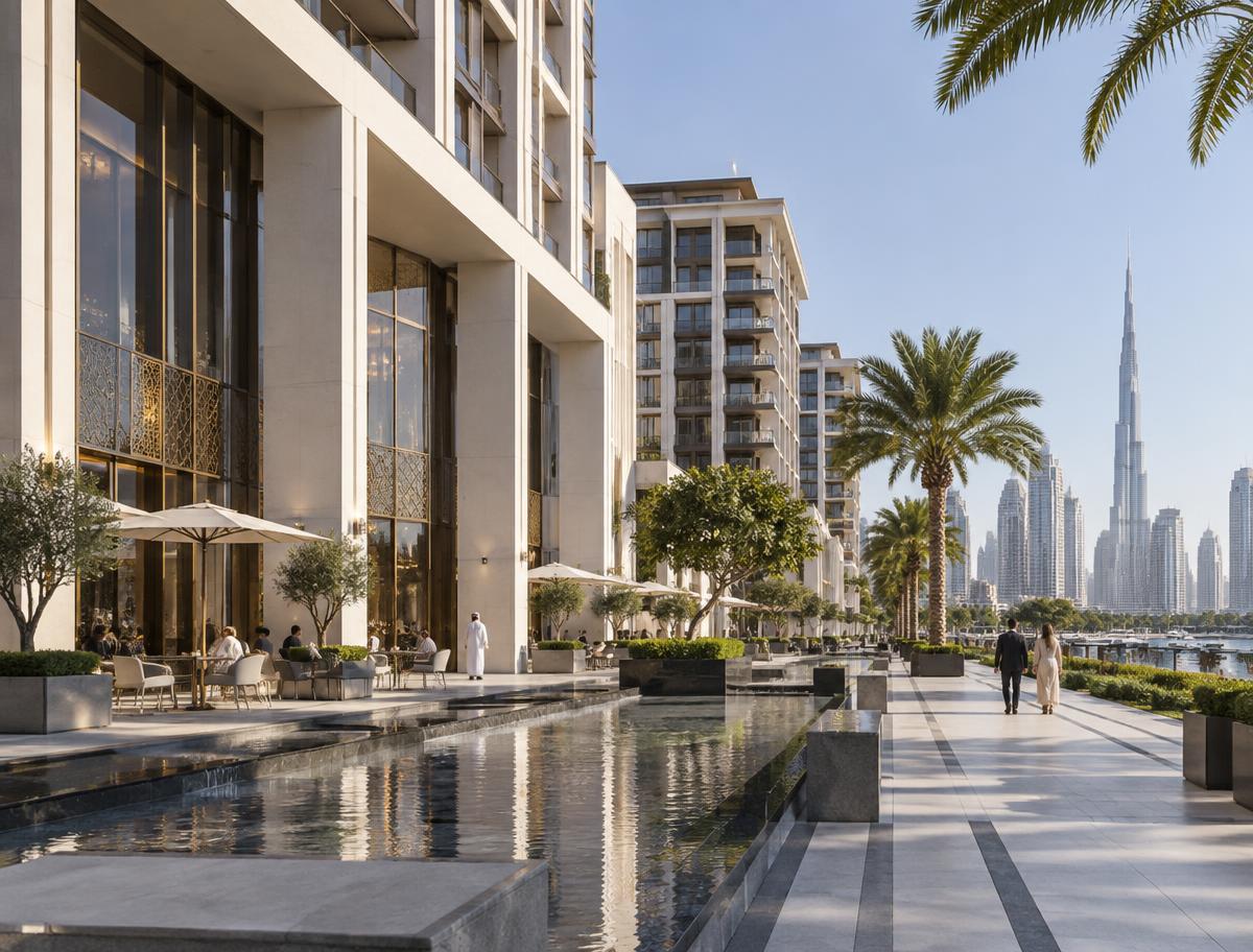Contemporary mixed-use real estate development in the Gulf